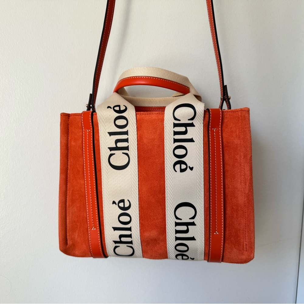 Chloe - suede small woody tote